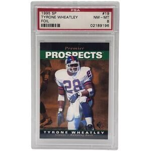 1995 Upper Deck SP Tyrone Wheatley Foil Premier Prospects #19 NY Giants PSA
